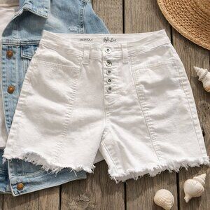 EUC White cutoff shorts